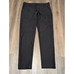 Lululemon Mens Commission Slim Fit Black Golf Commuter Pants Size 35